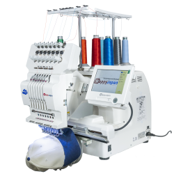 Kompaktní průmyslový vyšívací stroj HappyJapan HCH-Plus