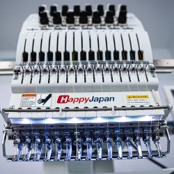 Jednohlavý průmyslový vyšívací stroj HappyJapan HCD3E