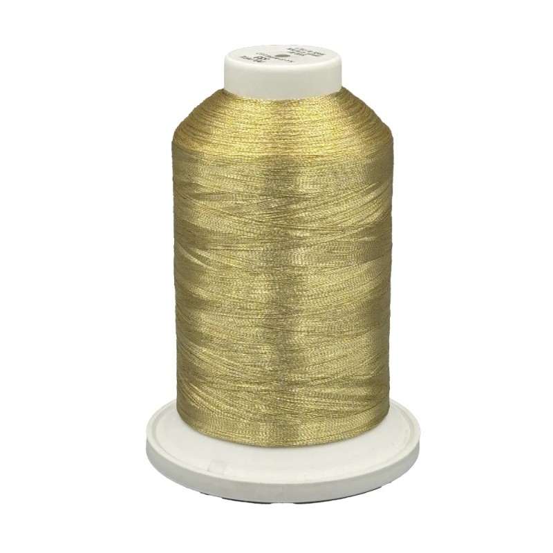 533 - Polyfil - metalická nit - světle zlatá postříbřená - 5.000m