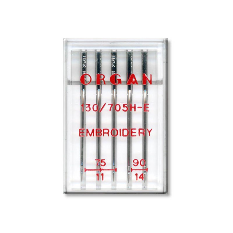 JEHLY ORGAN 130/705H Embroidery – 5 KS MIX (3×75,2×90)