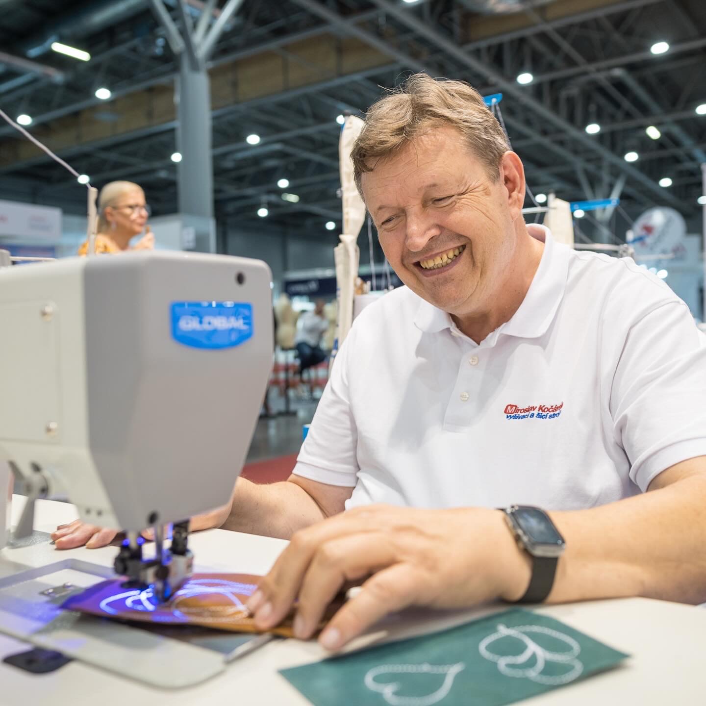 Miroslav Kočárek starší na výstavě Styl a Kabo