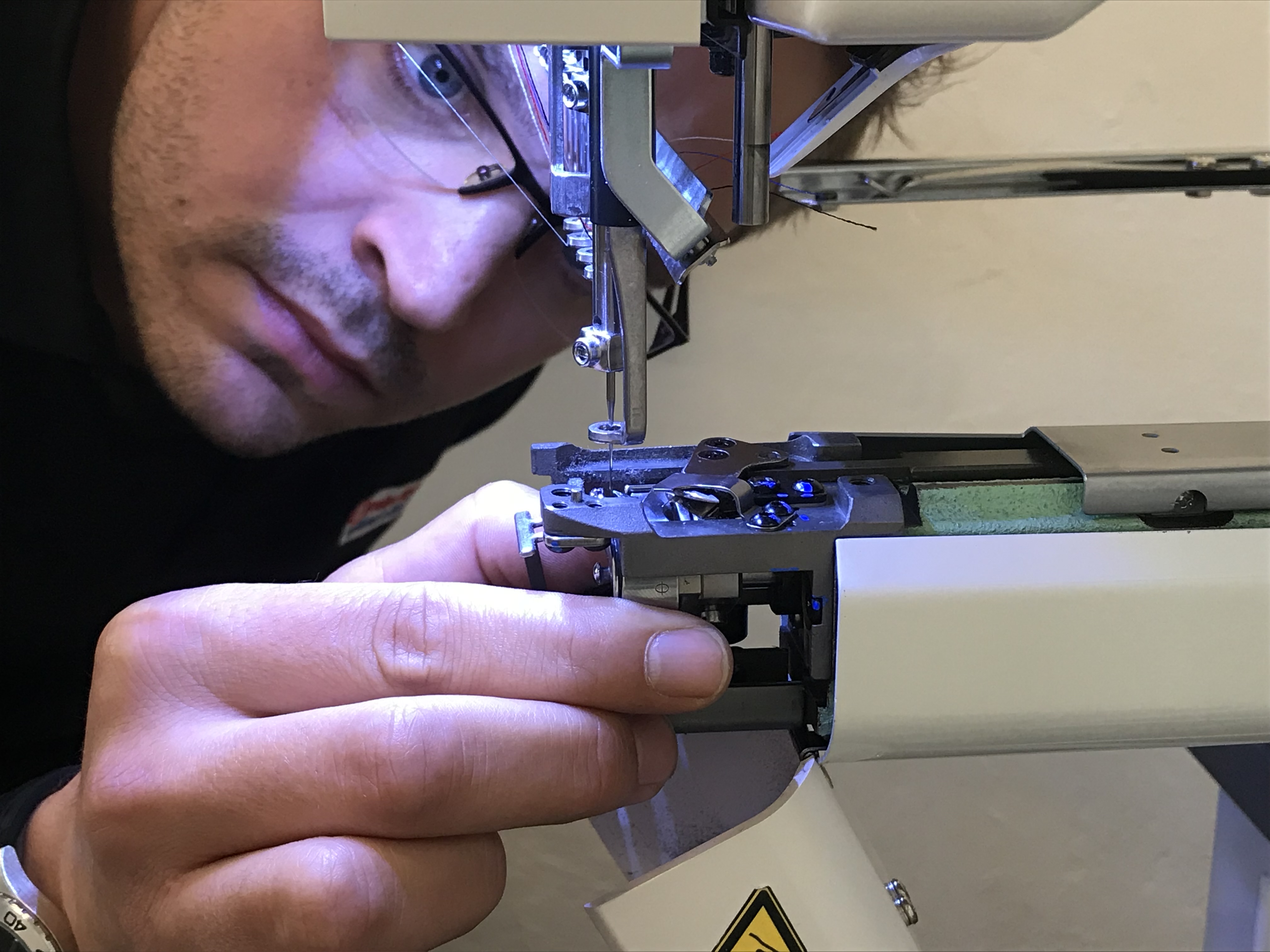 Miroslav Kočárek mladší – seřizování stroje