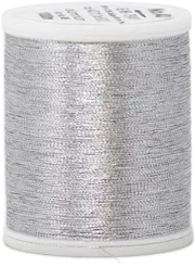 4011 Aluminium - Metalická vyšívací nit Madeira FS 40 (dtex 220x2) - 40% metalizovaný polyester/35% polyamid/25% papír - 1.000 m