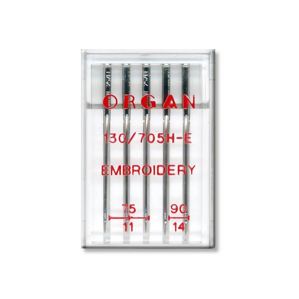JEHLY ORGAN 130/705H Embroidery – 5 KS MIX (3×75,2×90)