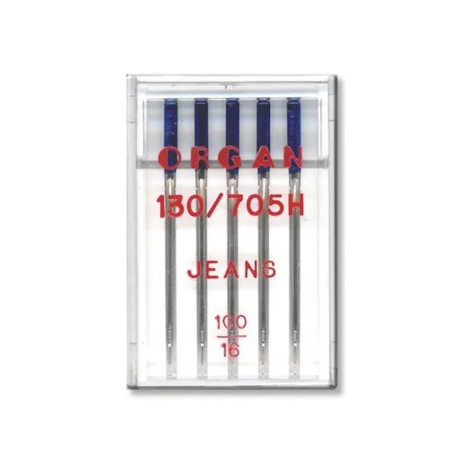 JEHLY ORGAN 130/705H JEANS – 5 KS síla 100/16