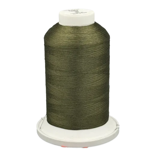 91363 - Vyšívací nit Polyfil - 100% Polyester tmavě olivově zelená - 5.000m