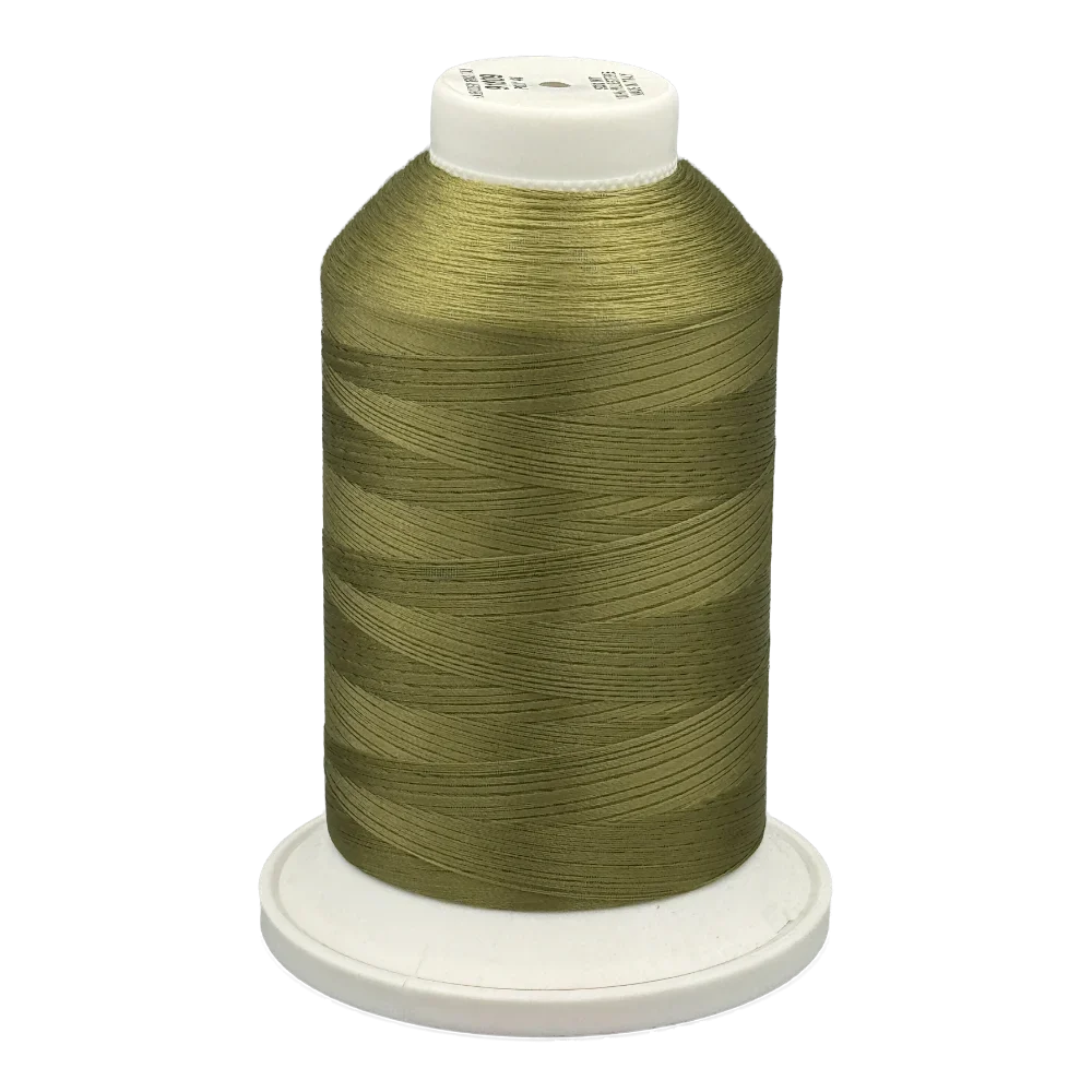 91809 - Vyšívací nit Polyfil - 100% Polyester khaki zelená - 5.000m
