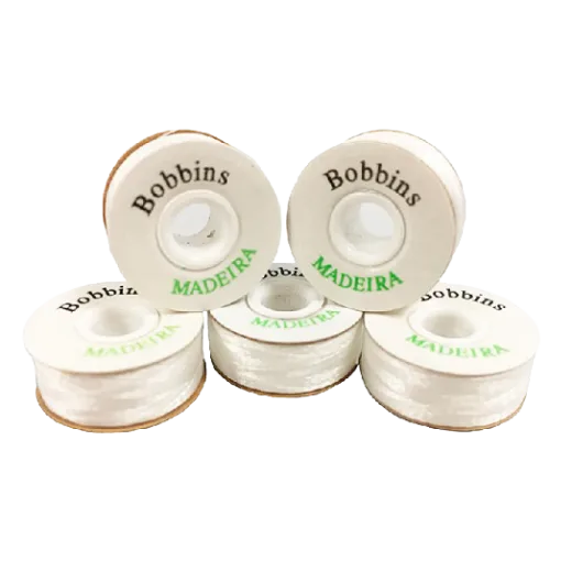 501 - Madeira Royal PES bobbins 144x123m (dtex 75x2) - 100% Polyester white