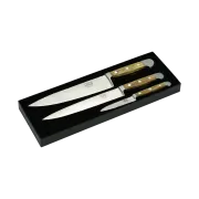 Sada 3 Ks kuchyňských nožů Alpha Oliva Güde Solingen