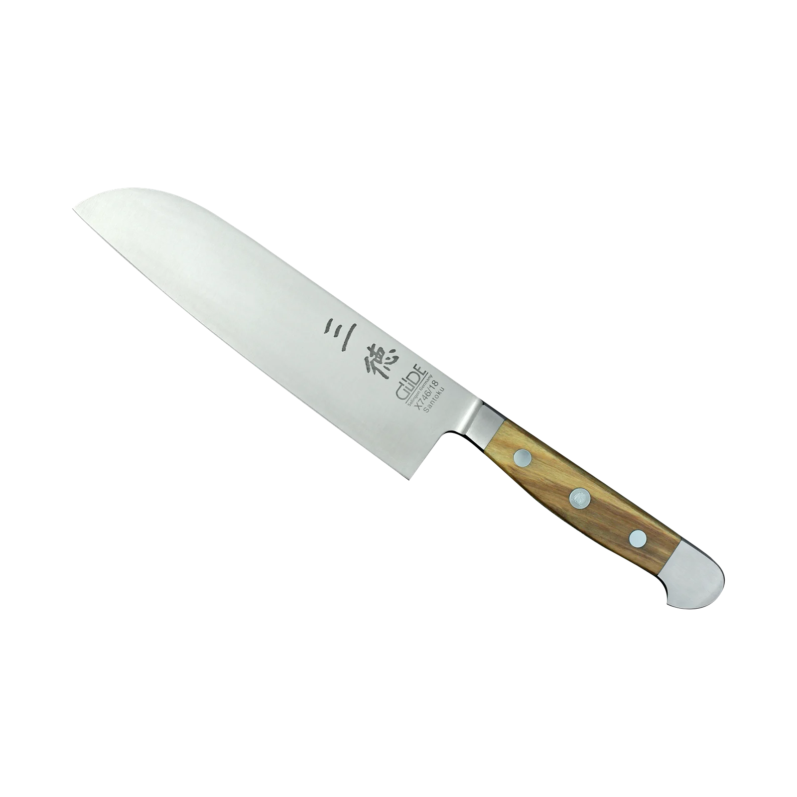 Nůž Santoku Alpha Oliva Güde Solingen 18 cm hladký
